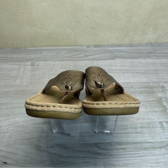 Easy Spirit Dream Big Bronze Leather Slip On Confort Sandals Women’s size 8.5 - Picture 6 of 14